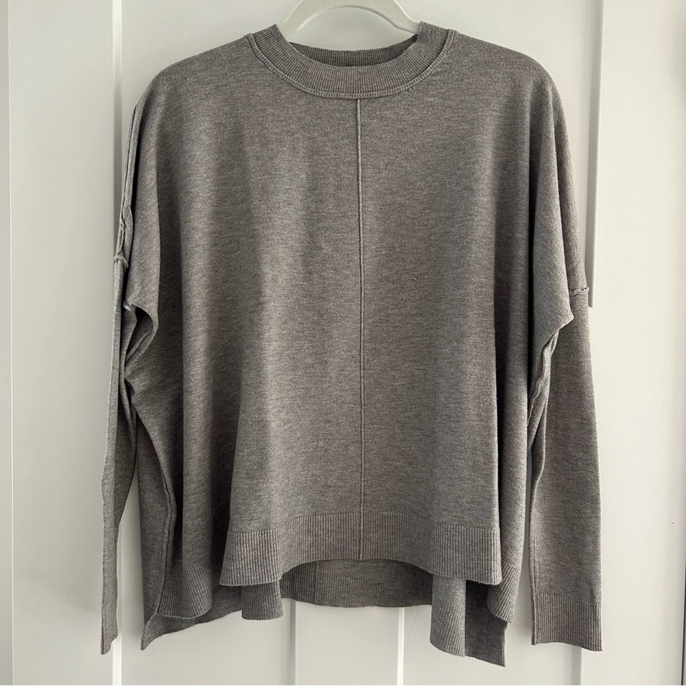 Jolie‎ grey boxy cashmere sweater, small
